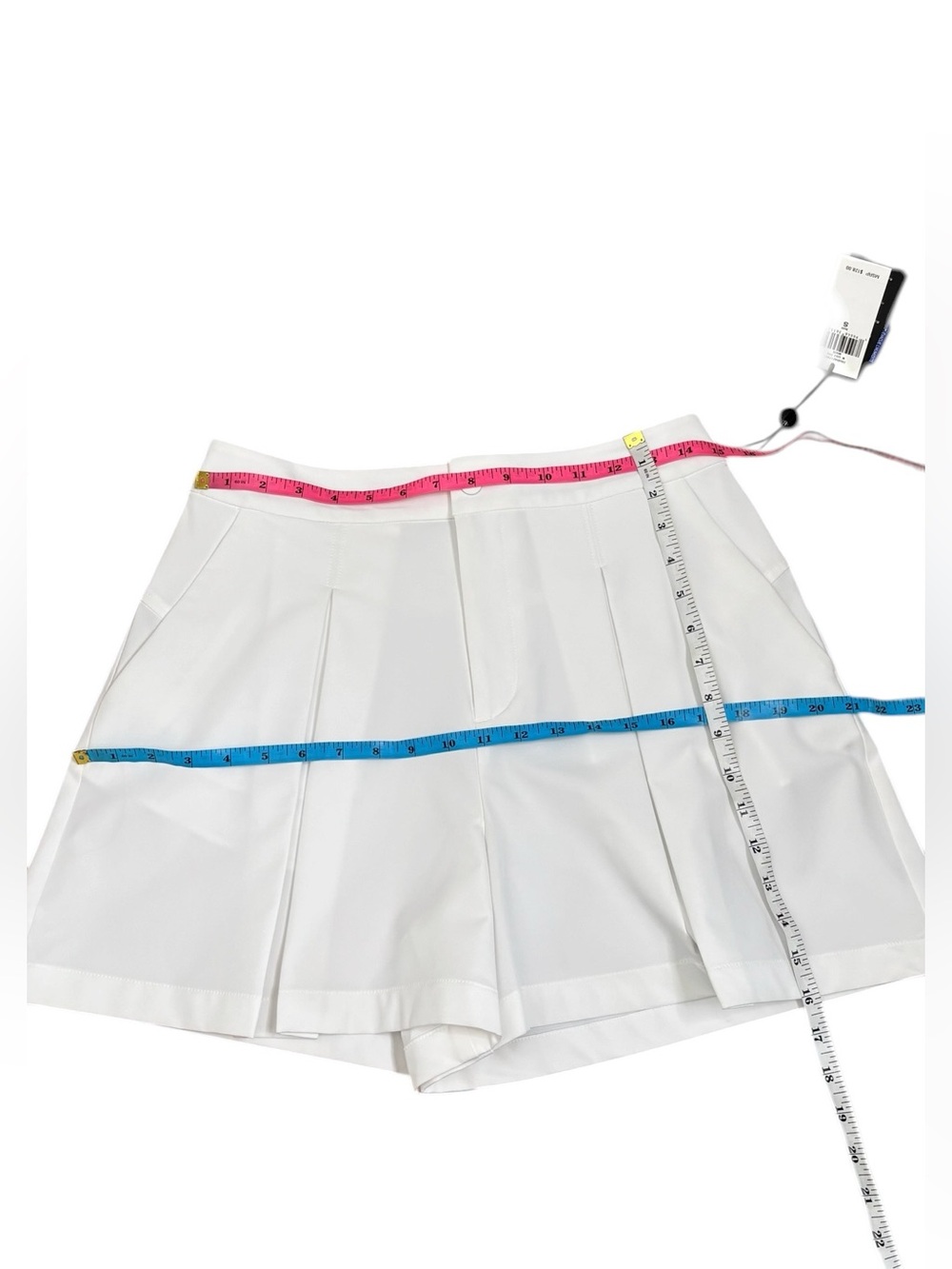 Ralph Lauren RLX Four Way Stretch Pleated Shorts White Wide Leg Size Small New - Picture 5 of 16
